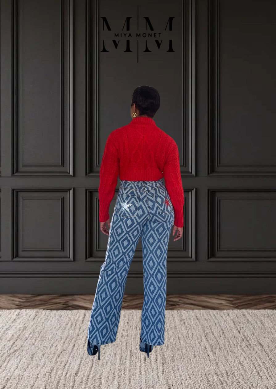 Ruby Woo Crop sweater