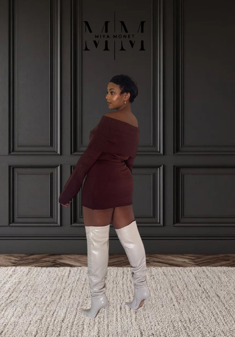 Dark Chocolate Sweater Dress