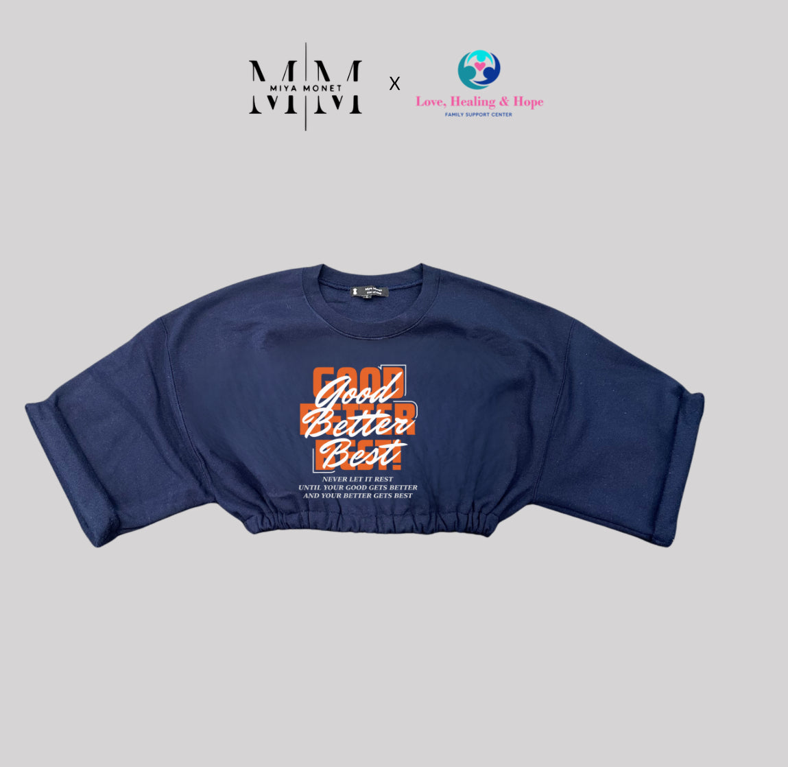 Never let it rest cropped Sweater