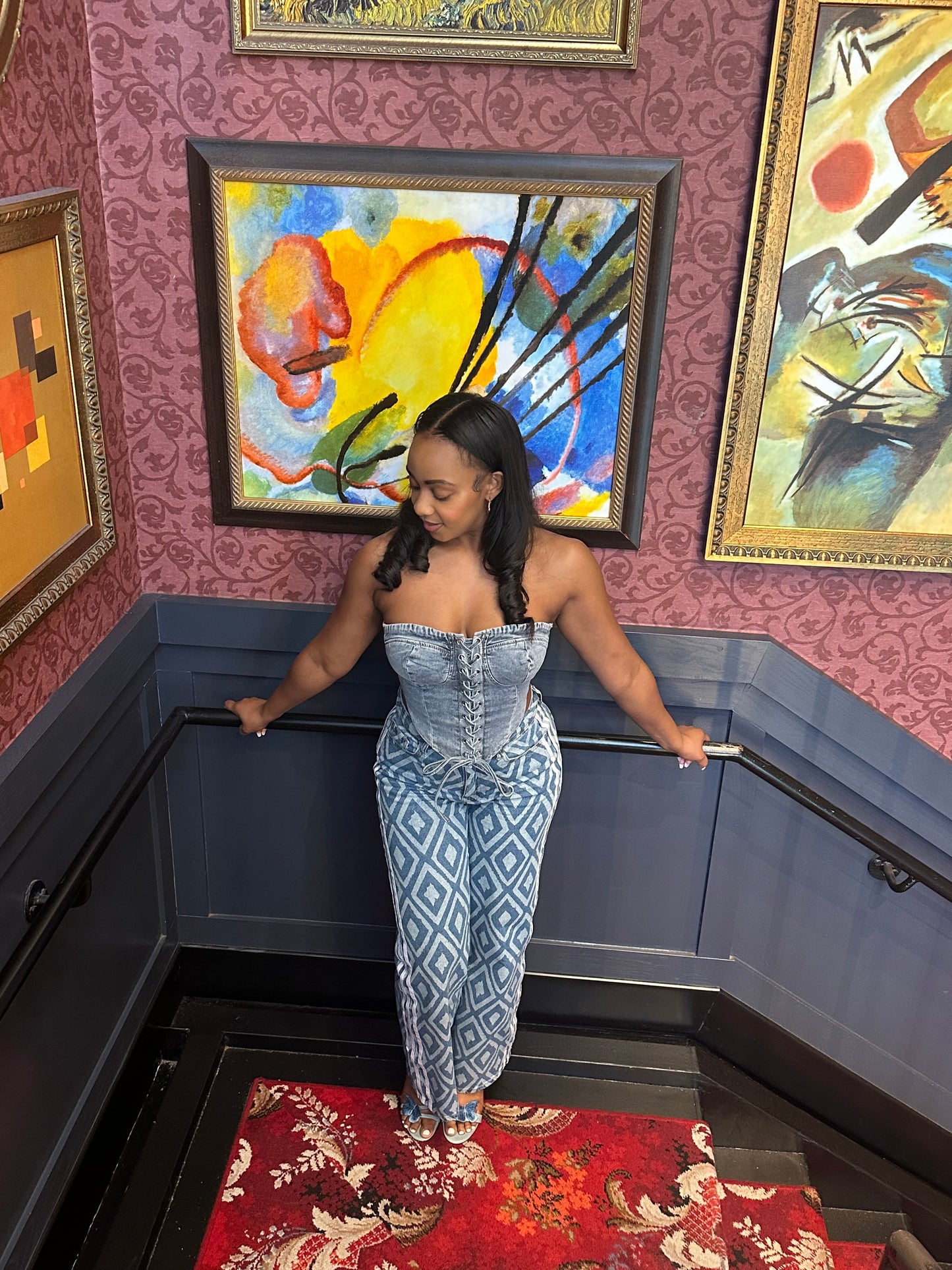 Diamond Denim Jeans