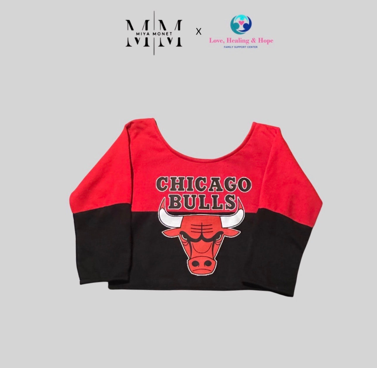 Bull Pride crop sweater