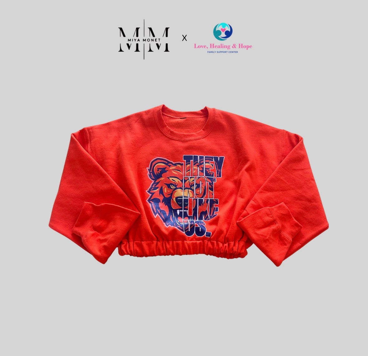 TNLU Bears Crop Sweater ( Orange)