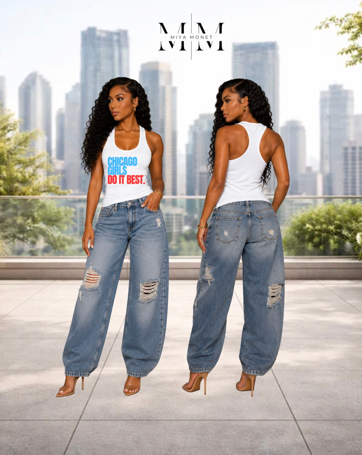 Chi Girls racer back tank