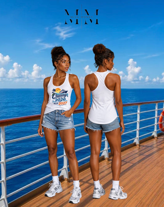 Women’s family cruise racer back tank