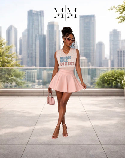 Limited Ed. Multi Preppy Chi Girls vest