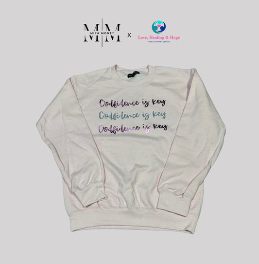 Godfidence Sweater ( light pink)