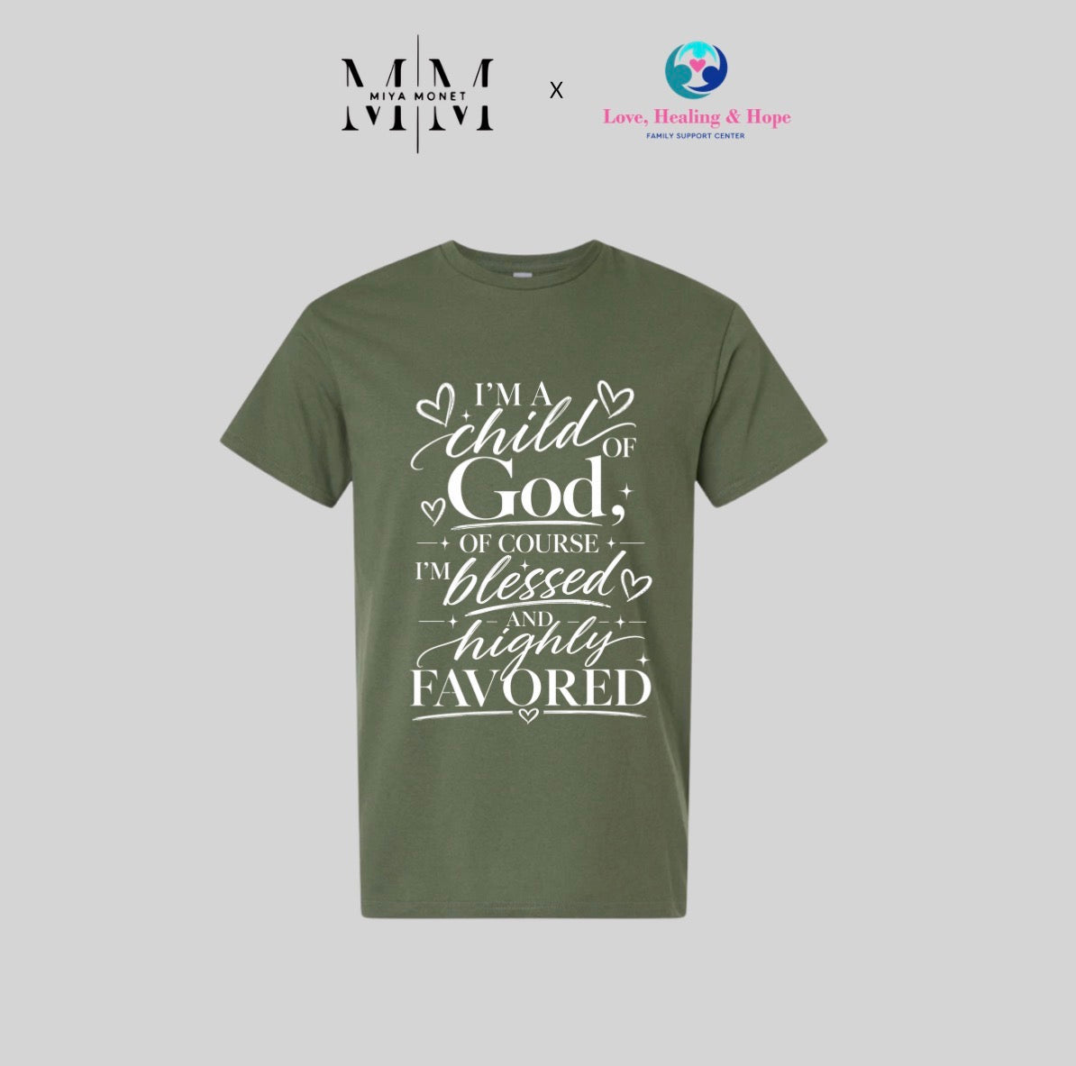 I’m a child of God Tee (olive)