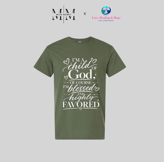 I’m a child of God Tee (olive)