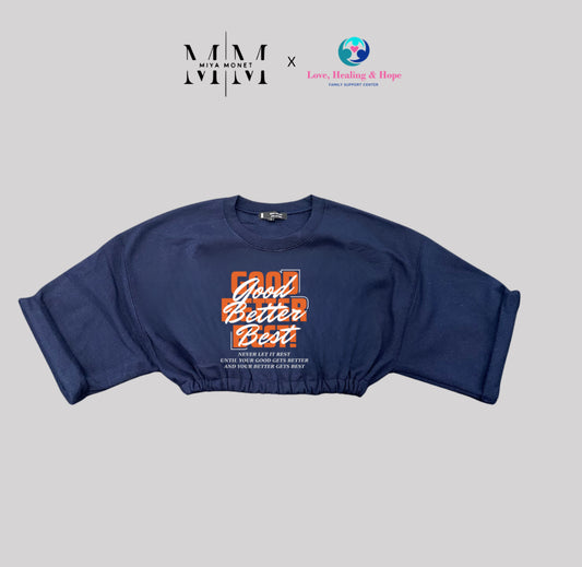 Never let it rest  cropped Sweater