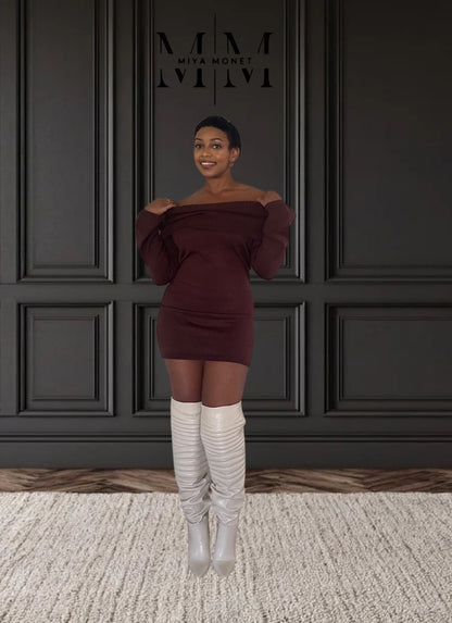 Dark Chocolate Sweater Dress