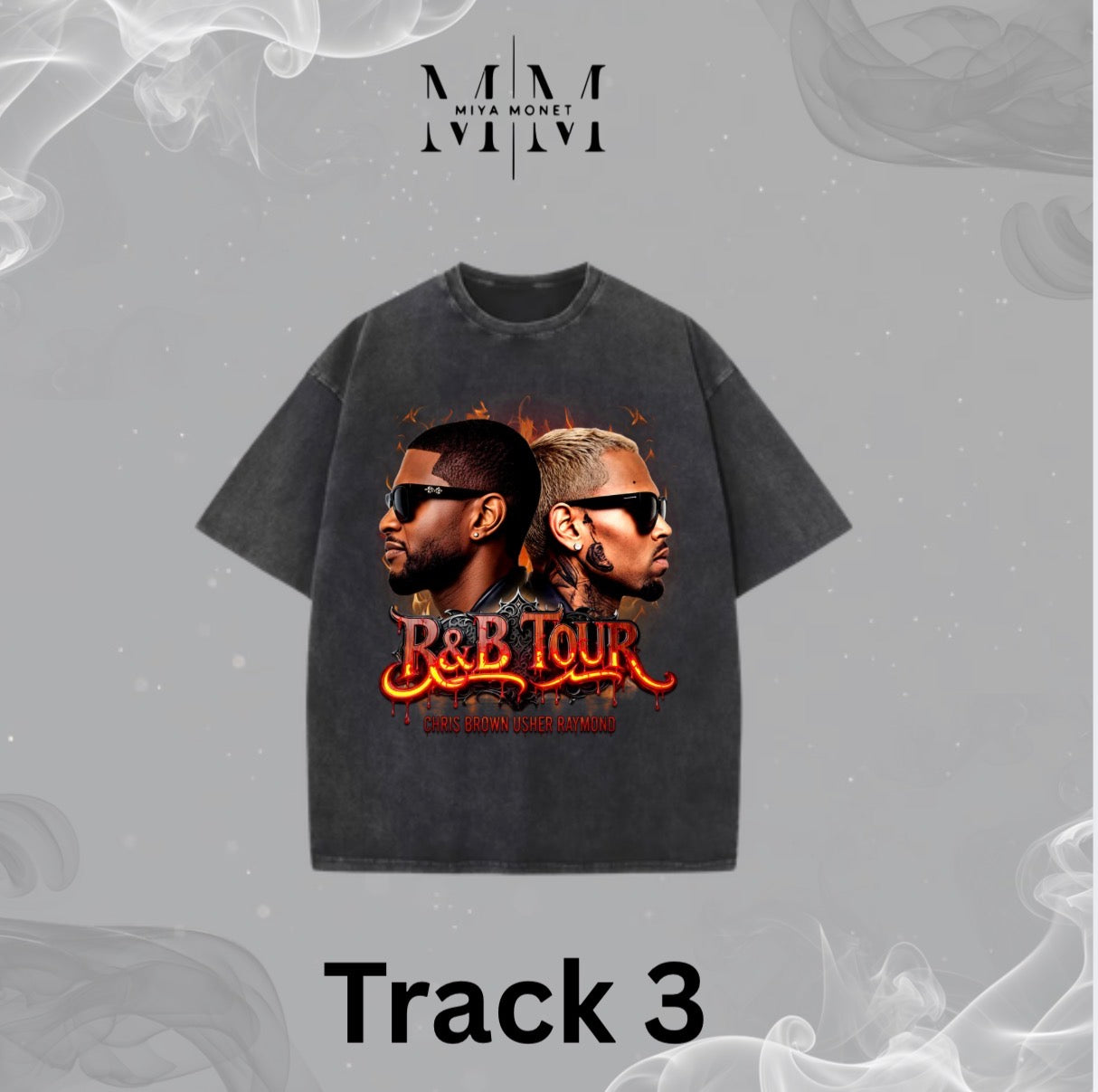 Oversized Acid wash R&B Tee