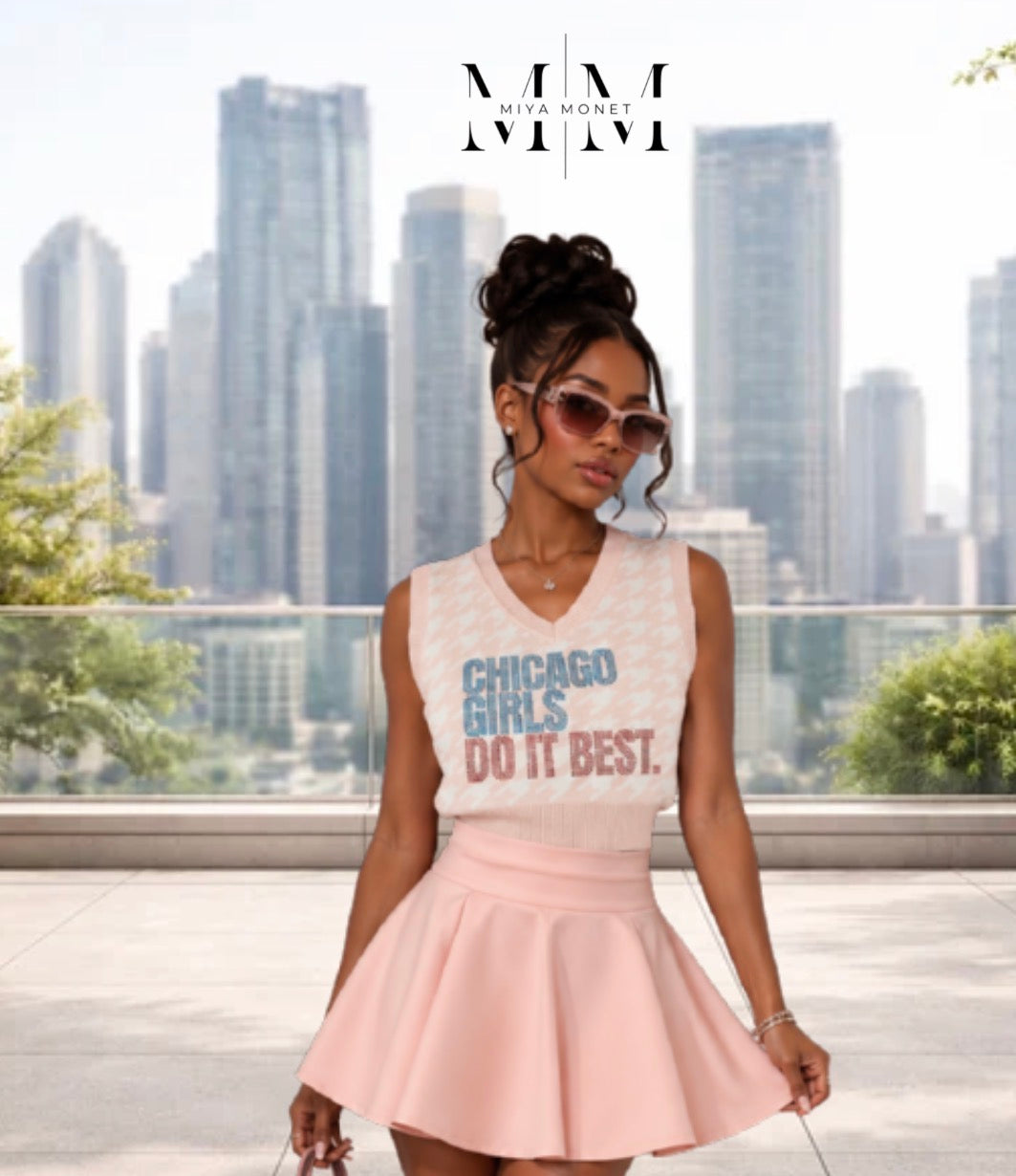 Limited Ed. Multi Preppy Chi Girls vest