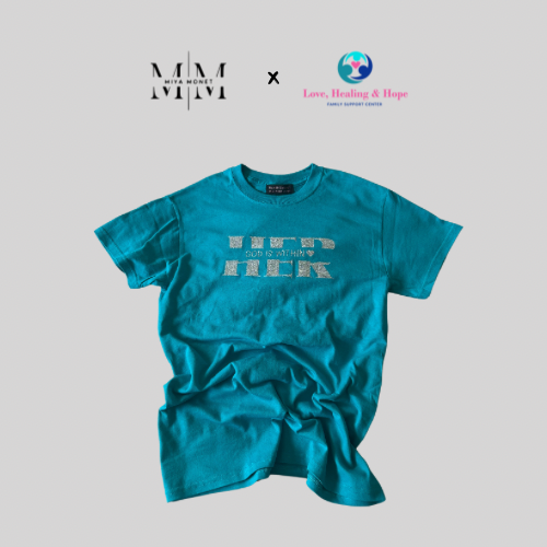 HER Tee (Teal/ silver)