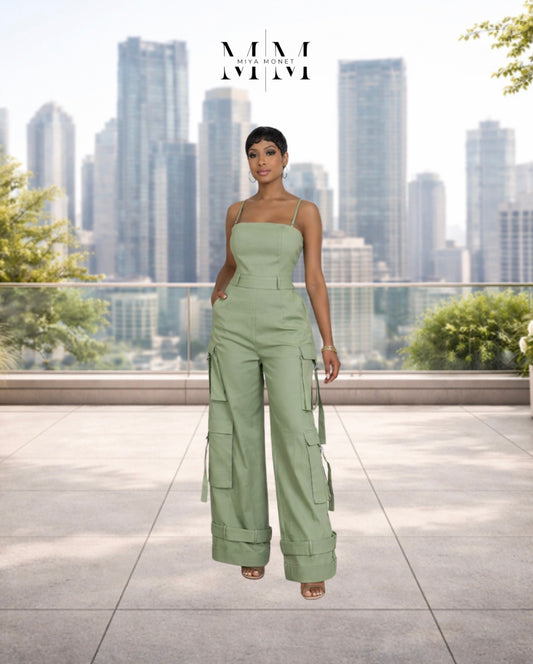 Sage Cargo Jumper