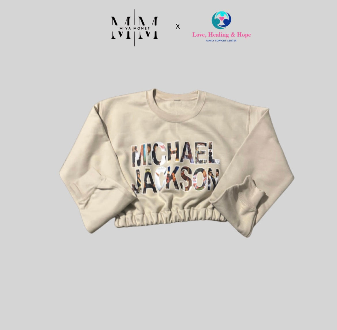 MJ crop sweater ( cream)