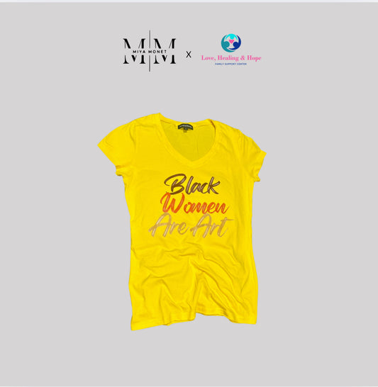 BLK Women are Art V Neck