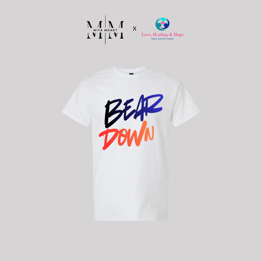 Bear Down Tee (white)
