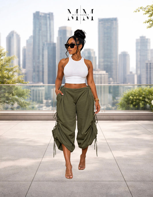 Endless Possibilities Drawstring pants (olive )