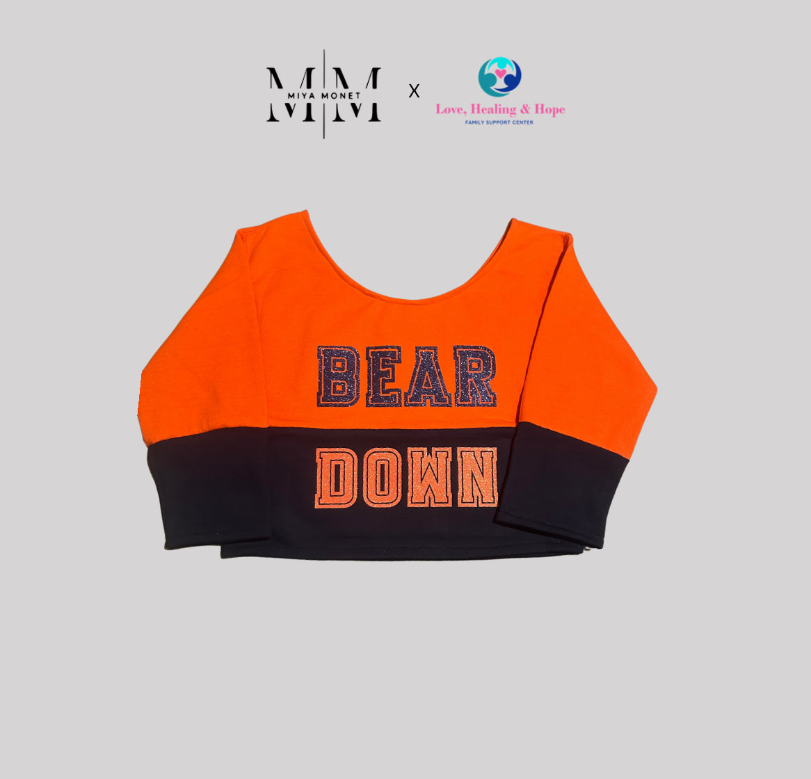 Bear Pride crop sweater
