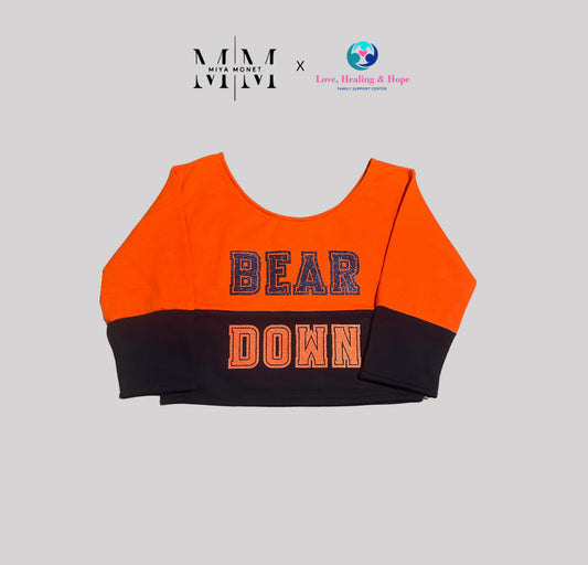Bear Pride crop sweater