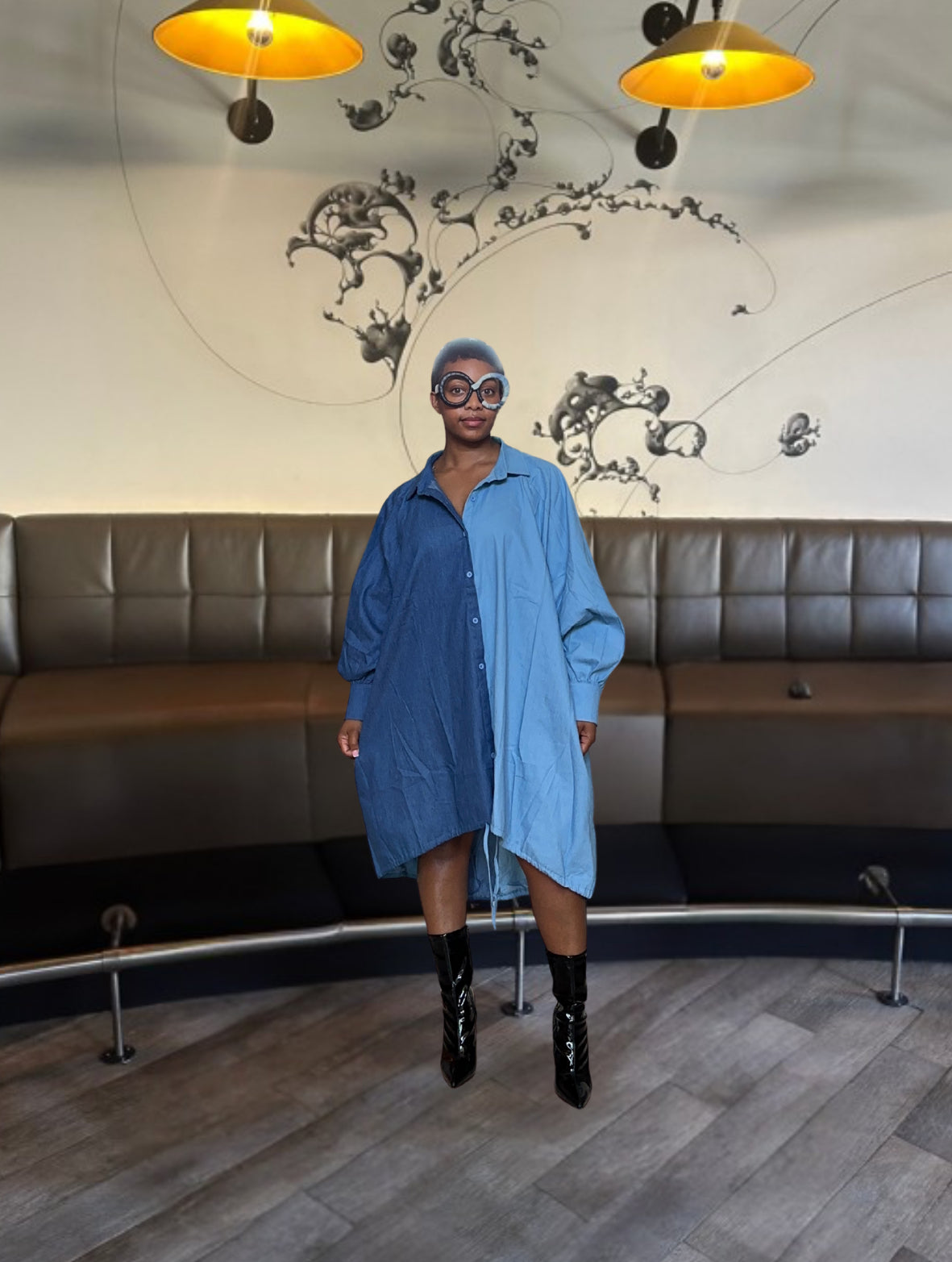 Double Denim Oversized Topper