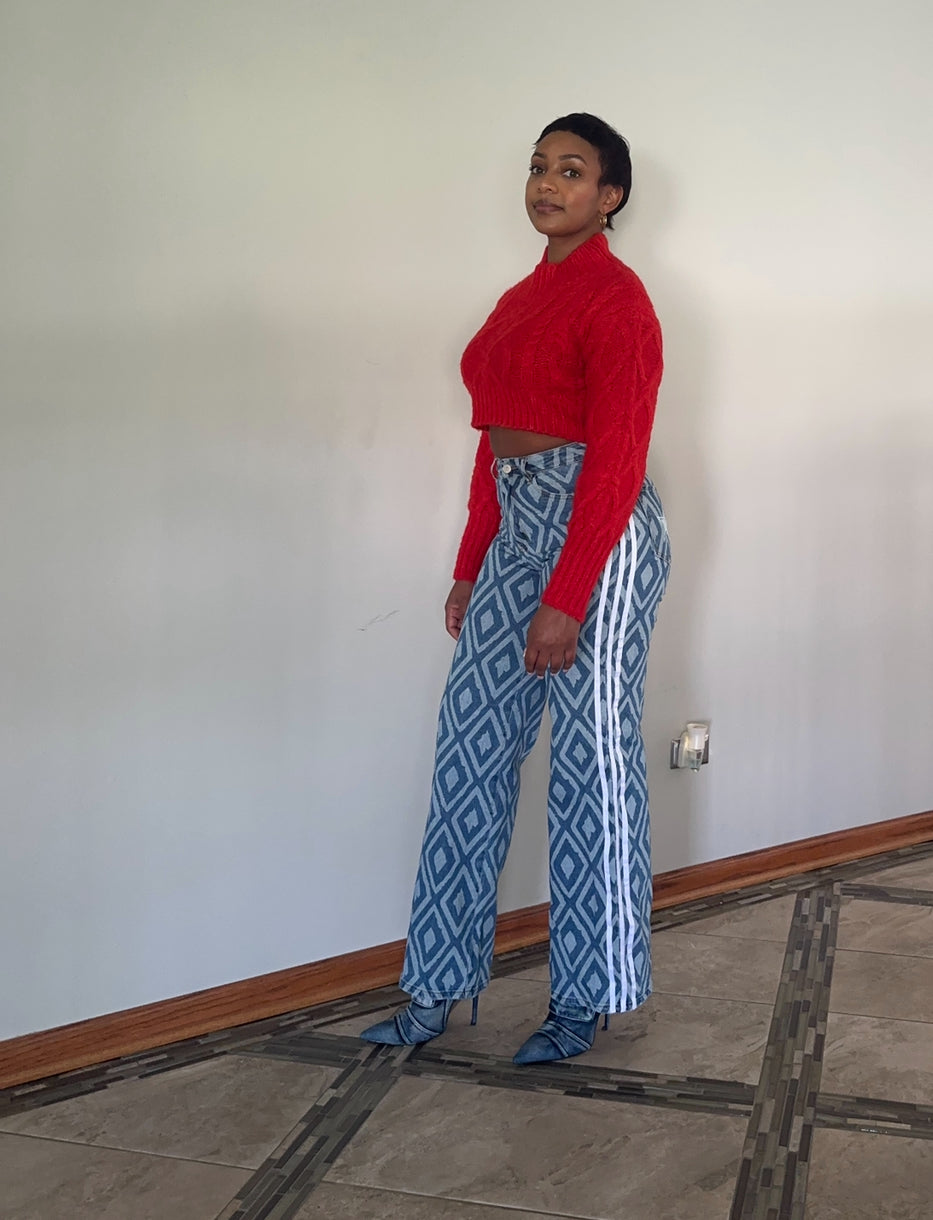 Ruby Woo Crop sweater