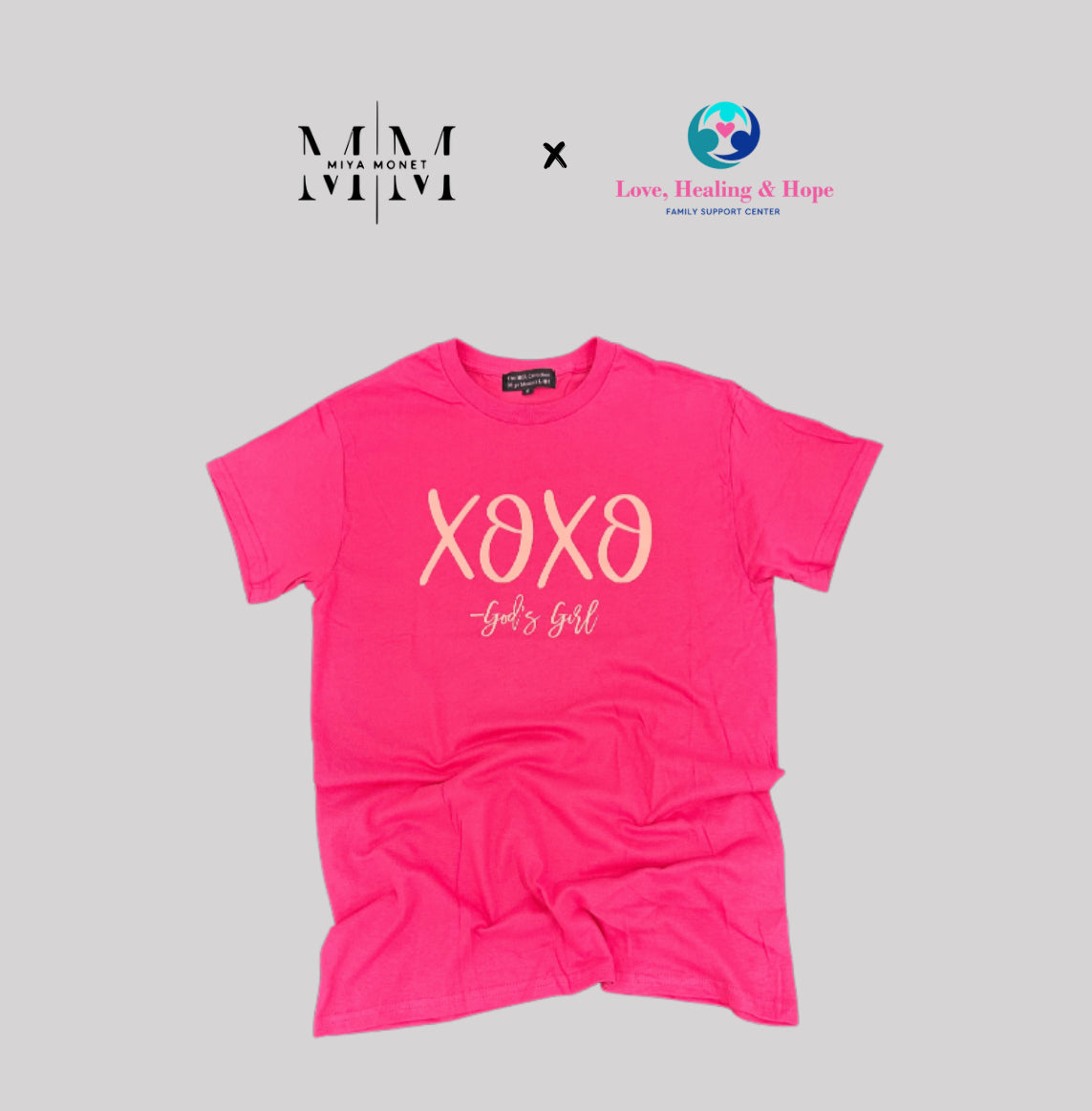 XOXO Tee (Pink )