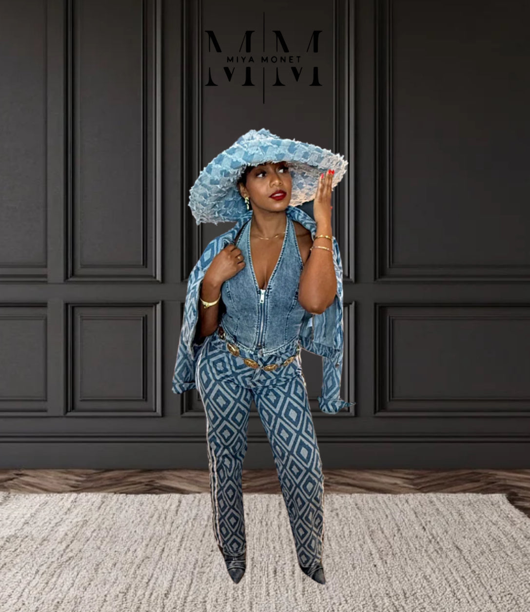 Diamond Denim Jacket