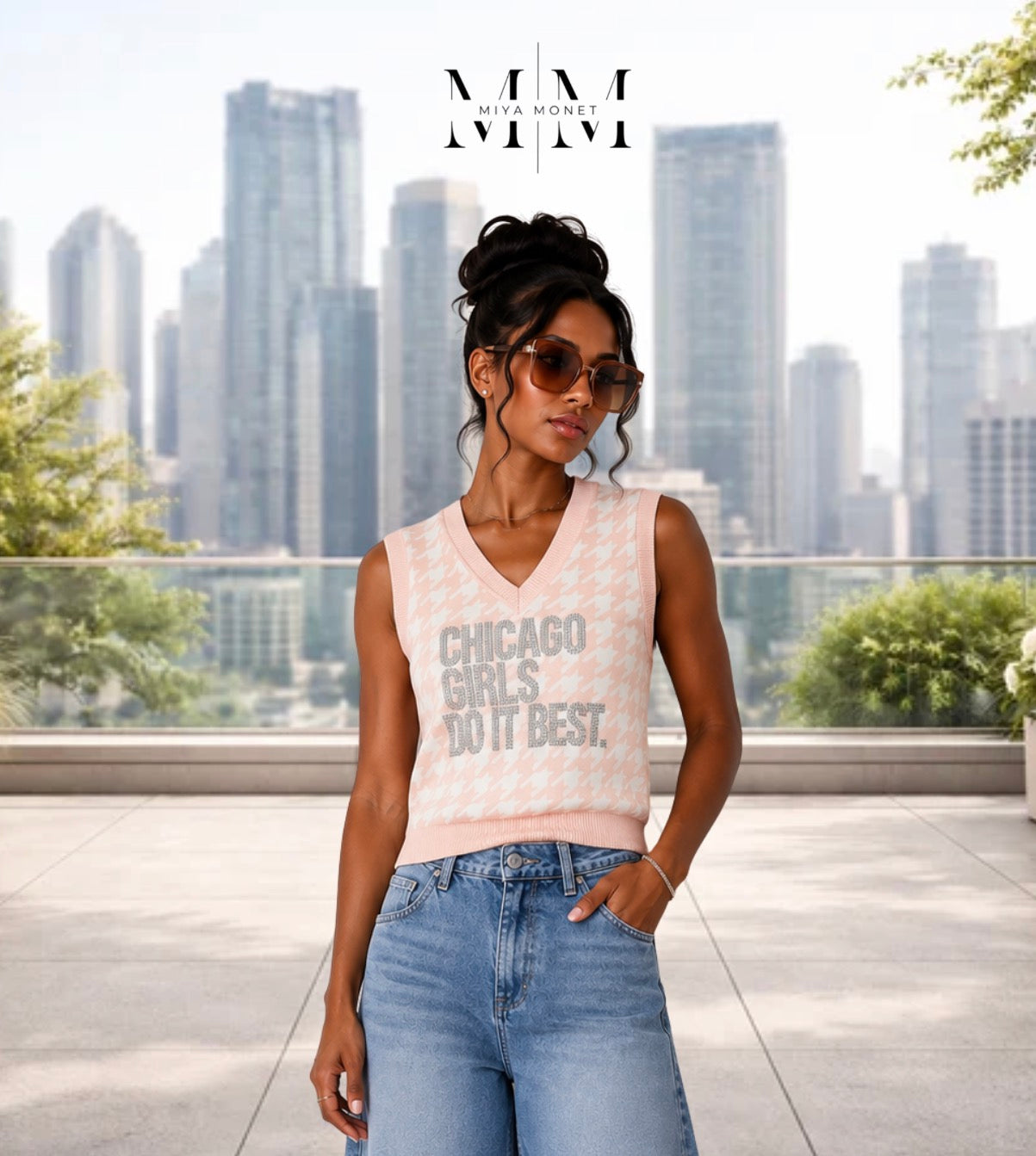 Limited Ed. Silver Preppy Chi Girls vest