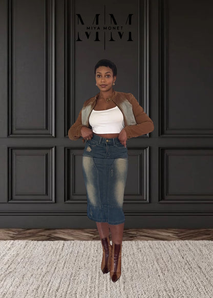 Monet in the Midi Skirt