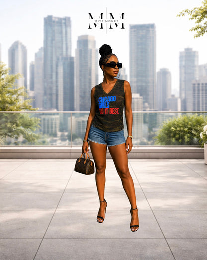 Camo Chi girls bling tee