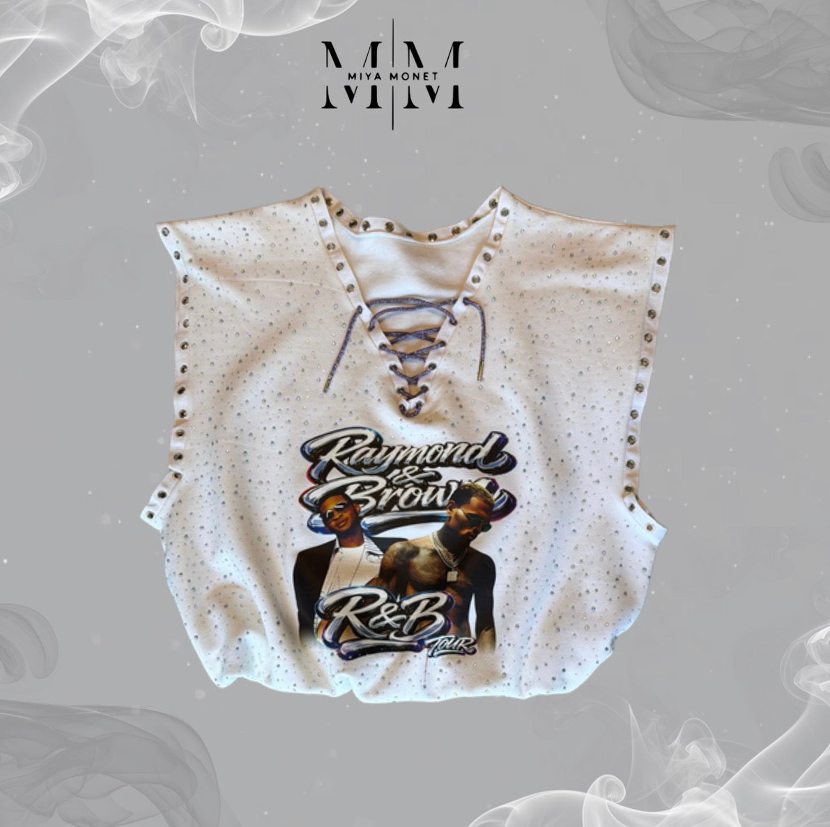 R & Bling Biker Crop
