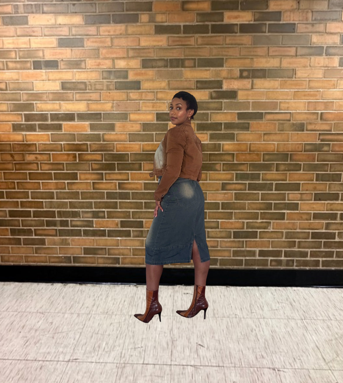 Monet in the Midi Skirt