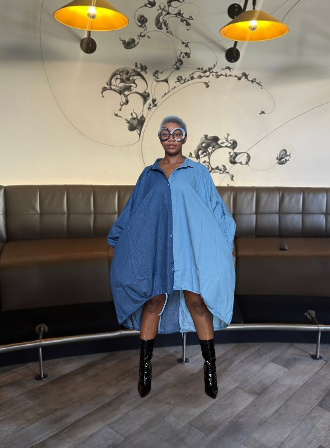 Double Denim Oversized Topper