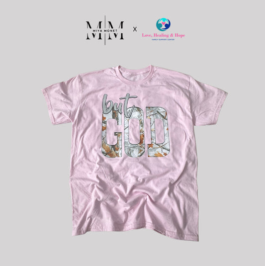 Just God Tee  (pink)
