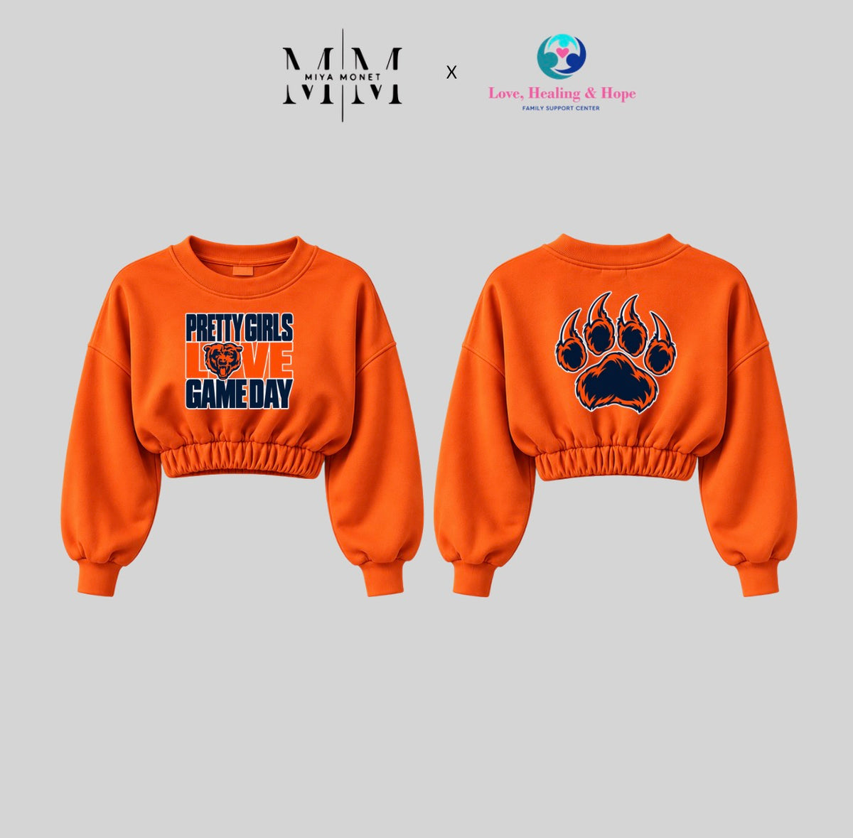 Pretty girls love game day ( Orange)