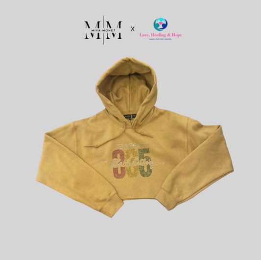 BLK 365 crop cut hoodie