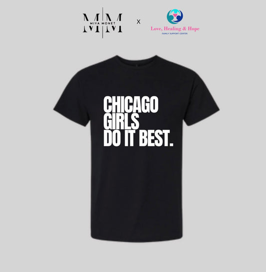 Chi Girls Tee (BLK/ White)