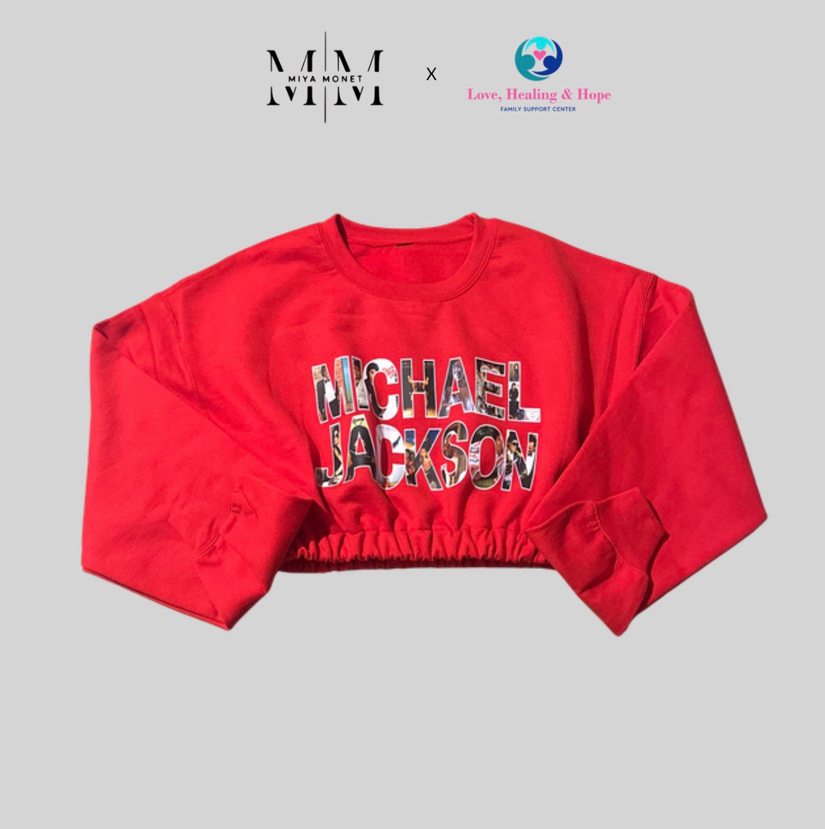 MJ crop sweater ( Red)